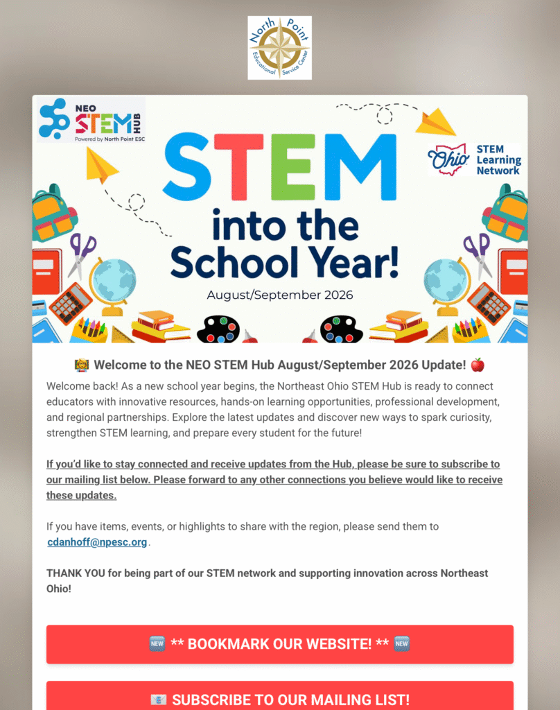August September 2026 Newsletter